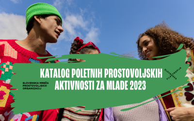 Katalog poletnih prostovoljskih aktivnosti za mlade 2023