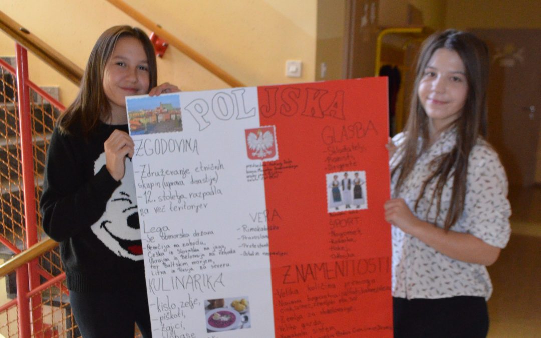 Sedmošolci raziskovali države projekta Erasmus+