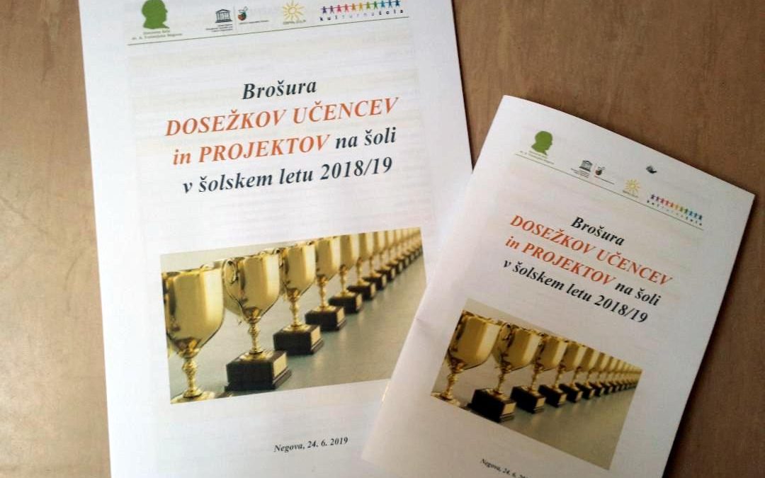 Brošura dosežkov in projektov v šol. letu 2018/19